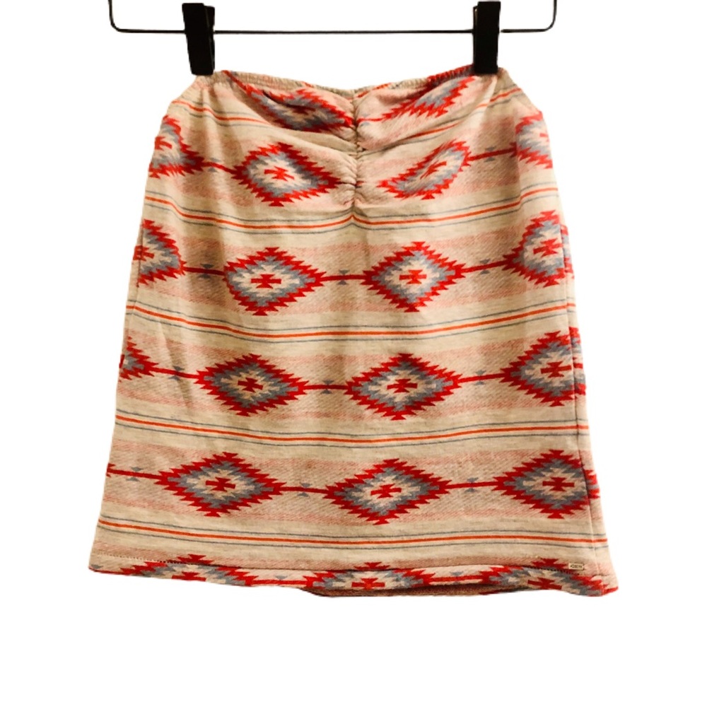 Obey Oatmeal Tribal Tube Top Size Small